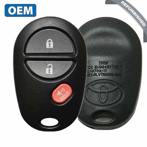 2004-2017 Toyota / 3-Button Keyless Entry Remote / PN: 89742-AE011 / GQ43VT20T (OEM) - UHS Hardware 2004-2017 Toyota / 3-Button Keyless Entry Remote / PN: 89742-AE011 / GQ43VT20T (OEM) - UHS Hardware