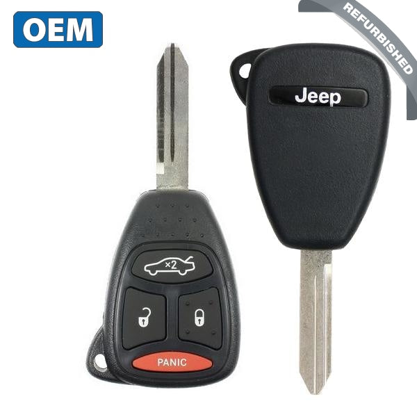 2005-2007 Jeep Commander Cherokee / 4-Button Remote Head Key / PN: 56038768AA / KOBDT04A (OEM) - UHS Hardware 2005-2007 Jeep Commander Cherokee / 4-Button Remote Head Key / PN: 56038768AA / KOBDT04A (OEM) - UHS Hardware