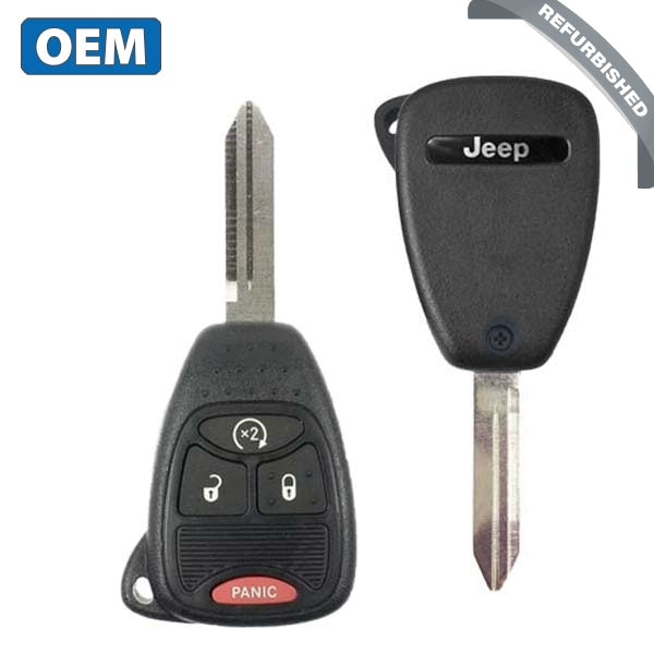 2005-2018 Jeep Dodge / 4-Button Remote Head Key / PN: 68039414AA / OHT692427AA (OEM) - UHS Hardware 2005-2018 Jeep Dodge / 4-Button Remote Head Key / PN: 68039414AA / OHT692427AA (OEM) - UHS Hardware