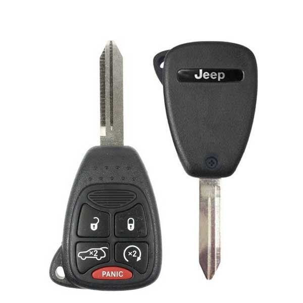 2006-2007 Jeep Grand Cherokee / 5-Button Remote Head Key / PN: 6827336AB / 0HT692714AA (OEM) - UHS Hardware 2006-2007 Jeep Grand Cherokee / 5-Button Remote Head Key / PN: 6827336AB / 0HT692714AA (OEM) - UHS Hardware