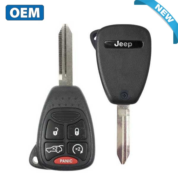 2006-2007 Jeep Grand Cherokee / 5-Button Remote Head Key / PN: 6827336AB / 0HT692714AA (OEM) - UHS Hardware 2006-2007 Jeep Grand Cherokee / 5-Button Remote Head Key / PN: 6827336AB / 0HT692714AA (OEM) - UHS Hardware