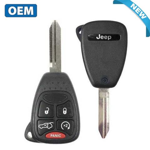 2006-2007 Jeep Grand Cherokee / 5-Button Remote Head Key / PN: 6827336AB / 0HT692714AA (OEM) - UHS Hardware 2006-2007 Jeep Grand Cherokee / 5-Button Remote Head Key / PN: 6827336AB / 0HT692714AA (OEM) - UHS Hardware