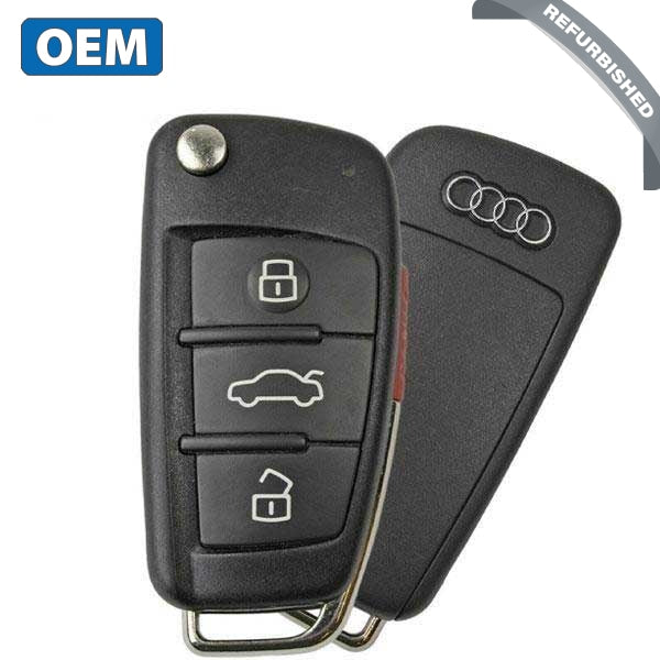 2006-2010 Audi / 4-Button Remote Flip Key Pn: 8E0-837-220-R Myt4073A 315Mhz (Oem Refurb) 2006-2010 Audi / 4-Button Remote Flip Key Pn: 8E0-837-220-R Myt4073A 315Mhz (Oem Refurb)