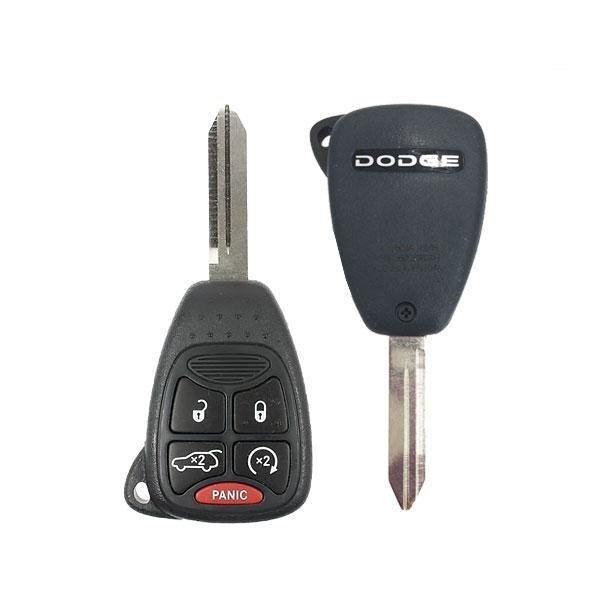 2006-2013 Dodge Avenger Durango / 5-Button Remote Head Key w Hatch & RS / PN: 68273345AA / OHT692427AA (OEM) - UHS Hardware 2006-2013 Dodge Avenger Durango / 5-Button Remote Head Key w Hatch & RS / PN: 68273345AA / OHT692427AA (OEM) - UHS Hardware