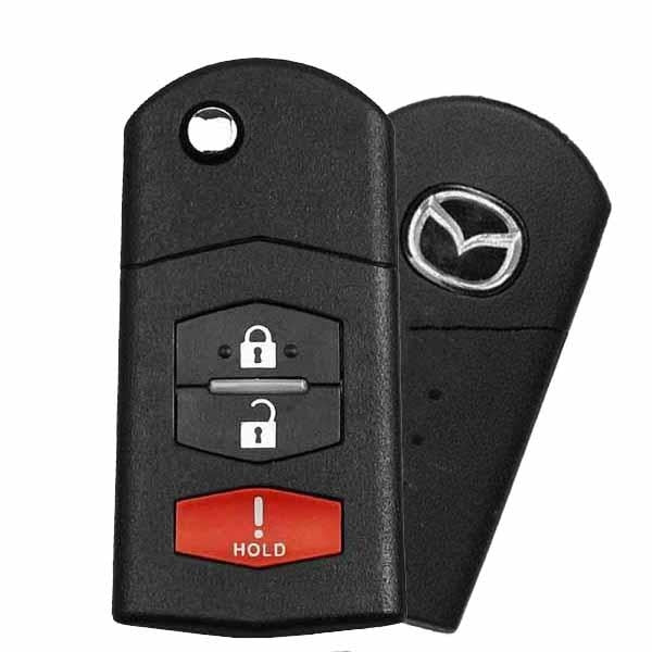 2006-2008 Mazda / 3-Button Flip-Key / PN: 4238A-41525 / KPU41788 (OEM Refurb) - UHS Hardware 2006-2008 Mazda / 3-Button Flip-Key / PN: 4238A-41525 / KPU41788 (OEM Refurb) - UHS Hardware