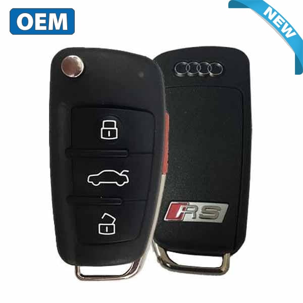 2006-2017 Audi A6 RS / 4-Button Remote Flip Key/ PN: 8V0 837 220 D / NBGFS12P71 - MQB (OEM) - UHS Hardware 2006-2017 Audi A6 RS / 4-Button Remote Flip Key/ PN: 8V0 837 220 D / NBGFS12P71 - MQB (OEM) - UHS Hardware