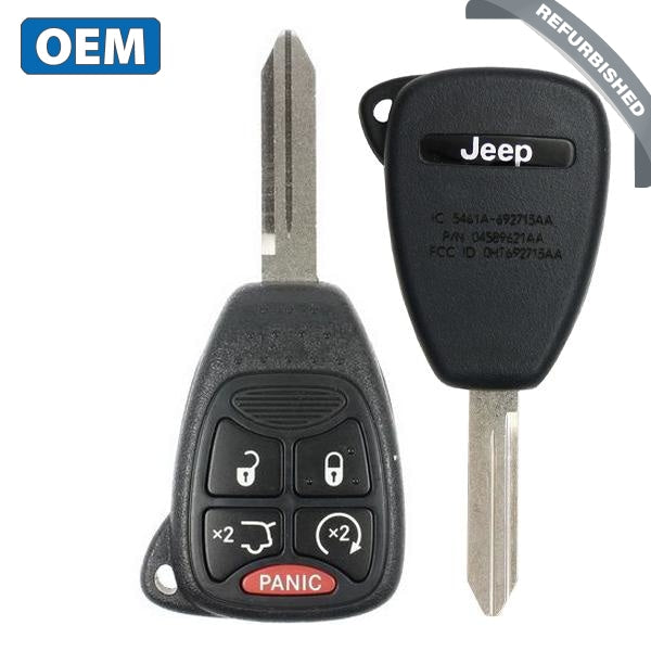 2008-2012 Jeep Liberty / 5-Button Remote Head Key / PN: 68029834AB / OHT692713AA (OEM) - UHS Hardware 2008-2012 Jeep Liberty / 5-Button Remote Head Key / PN: 68029834AB / OHT692713AA (OEM) - UHS Hardware