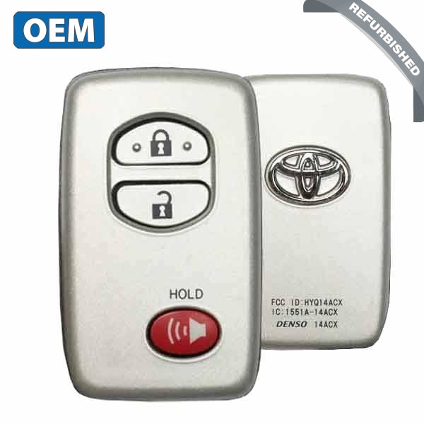 2009-2019 Toyota / 3-Button Smart Key / PN: 89904-35010 / HYQ14ACX-5290 (OEM) - UHS Hardware 2009-2019 Toyota / 3-Button Smart Key / PN: 89904-35010 / HYQ14ACX-5290 (OEM) - UHS Hardware