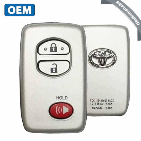 2009-2019 Toyota / 3-Button Smart Key / PN: 89904-35010 / HYQ14ACX-5290 (OEM) - UHS Hardware 2009-2019 Toyota / 3-Button Smart Key / PN: 89904-35010 / HYQ14ACX-5290 (OEM) - UHS Hardware
