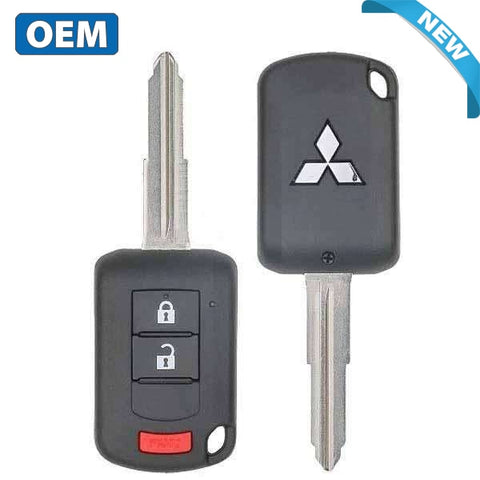 2010-2019 Mitsubishi Outlander Lancer / 3-Button Remote Head Key w/ Shoulder / PN: 6370B944 / OUCJ166N (OEM) - UHS Hardware 2010-2019 Mitsubishi Outlander Lancer / 3-Button Remote Head Key w/ Shoulder / PN: 6370B944 / OUCJ166N (OEM) - UHS Hardware