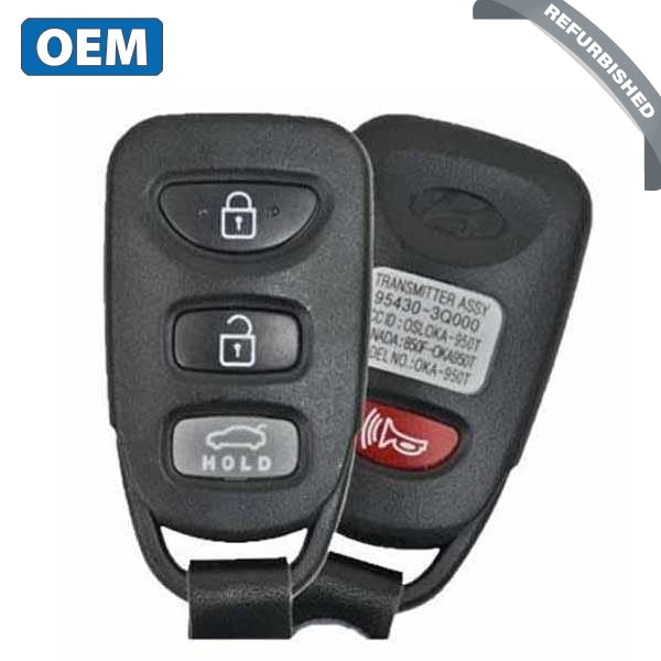 2011-2015 Hyundai Sonata / 4-Button Keyless Entry Remote / PN: 95430-3Q000 / OSLOKA-950T (OEM) - UHS Hardware 2011-2015 Hyundai Sonata / 4-Button Keyless Entry Remote / PN: 95430-3Q000 / OSLOKA-950T (OEM) - UHS Hardware