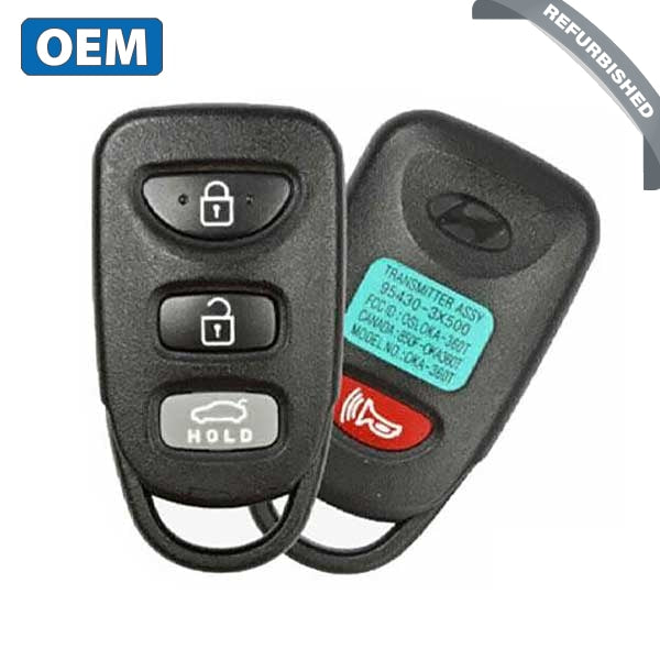2011-2016 Hyundai Elantra Sedan / 4-Button Keyless Entry Remote / PN: 95430-3X501 / OSLOKA-360T (OEM) - UHS Hardware 2011-2016 Hyundai Elantra Sedan / 4-Button Keyless Entry Remote / PN: 95430-3X501 / OSLOKA-360T (OEM) - UHS Hardware