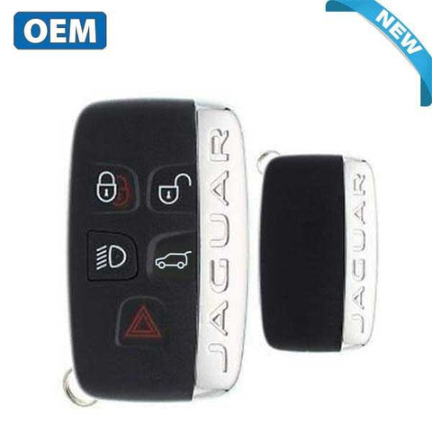 2011-2017 Jaguar / 5-Button Smart Key Remote / PN: 5E0U50707-AA / KOBJTF10A / (OEM) - UHS Hardware 2011-2017 Jaguar / 5-Button Smart Key Remote / PN: 5E0U50707-AA / KOBJTF10A / (OEM) - UHS Hardware