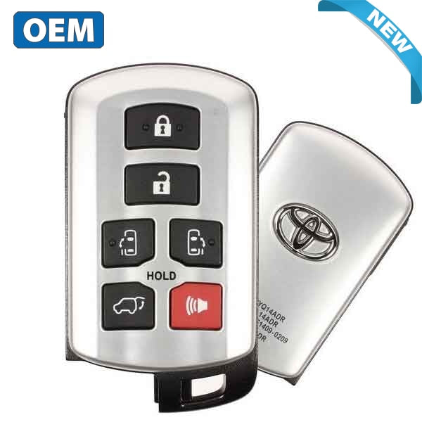 2011-2020 Toyota Sienna / 6-Button Smart Key / PN: 89904-08010 / HYQ14ADR (OEM) - UHS Hardware 2011-2020 Toyota Sienna / 6-Button Smart Key / PN: 89904-08010 / HYQ14ADR (OEM) - UHS Hardware