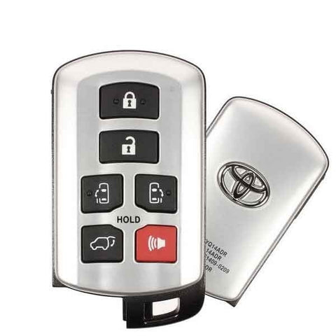 2011-2020 Toyota Sienna / 6-Button Smart Key / PN: 89904-08010 / HYQ14ADR (OEM) - UHS Hardware 2011-2020 Toyota Sienna / 6-Button Smart Key / PN: 89904-08010 / HYQ14ADR (OEM) - UHS Hardware