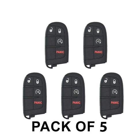 5 x 2011-2020 Jeep Dodge / 4-Button Smart Key / M3N-40821302 (AFTERMARKET) (Pack of 5) - UHS Hardware 5 x 2011-2020 Jeep Dodge / 4-Button Smart Key / M3N-40821302 (AFTERMARKET) (Pack of 5) - UHS Hardware