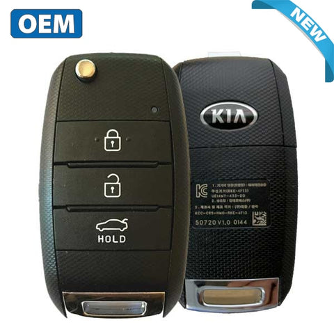 2012-2016 Kia Rio Pride / 3-Button Flip Key / PN: 95430-1W003 / RKE-4F13 (KOREA) (OEM) - UHS Hardware 2012-2016 Kia Rio Pride / 3-Button Flip Key / PN: 95430-1W003 / RKE-4F13 (KOREA) (OEM) - UHS Hardware