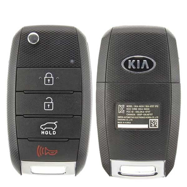 2014-2019 Kia Soul / 4-Button Flip Key Pn: 95430-B2100 Osloka-875T (Ps) (Oem Refurb) 2014-2019 Kia Soul / 4-Button Flip Key Pn: 95430-B2100 Osloka-875T (Ps) (Oem Refurb)