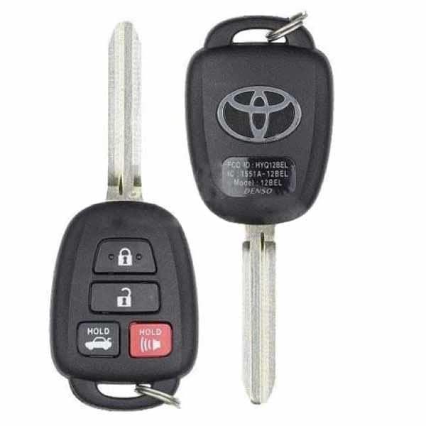 2014-2019 Toyota Corolla / 4-Button Remote Head Key / PN: 89070-02880 / HYQ12BEL (4D H) / Board 3710 (OEM) - UHS Hardware 2014-2019 Toyota Corolla / 4-Button Remote Head Key / PN: 89070-02880 / HYQ12BEL (4D H) / Board 3710 (OEM) - UHS Hardware