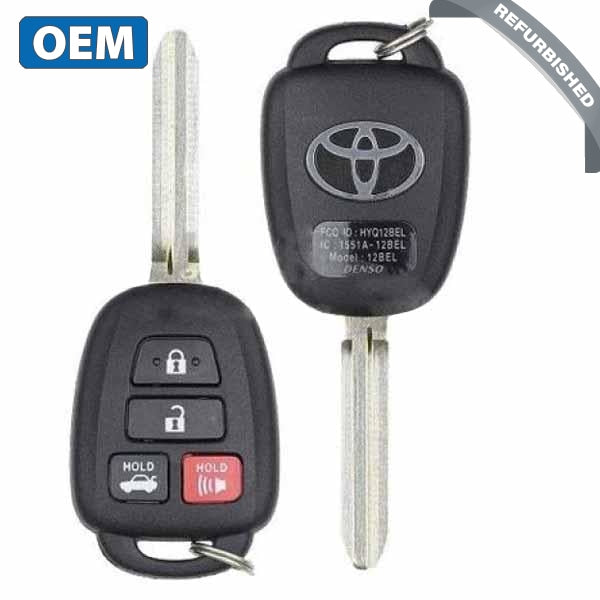 2014-2019 Toyota Corolla / 4-Button Remote Head Key / PN: 89070-02880 / HYQ12BEL (4D H) / Board 3710 (OEM) - UHS Hardware 2014-2019 Toyota Corolla / 4-Button Remote Head Key / PN: 89070-02880 / HYQ12BEL (4D H) / Board 3710 (OEM) - UHS Hardware