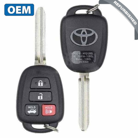 2014-2019 Toyota Corolla / 4-Button Remote Head Key / PN: 89070-02880 / HYQ12BEL (4D H) / Board 3710 (OEM) - UHS Hardware 2014-2019 Toyota Corolla / 4-Button Remote Head Key / PN: 89070-02880 / HYQ12BEL (4D H) / Board 3710 (OEM) - UHS Hardware