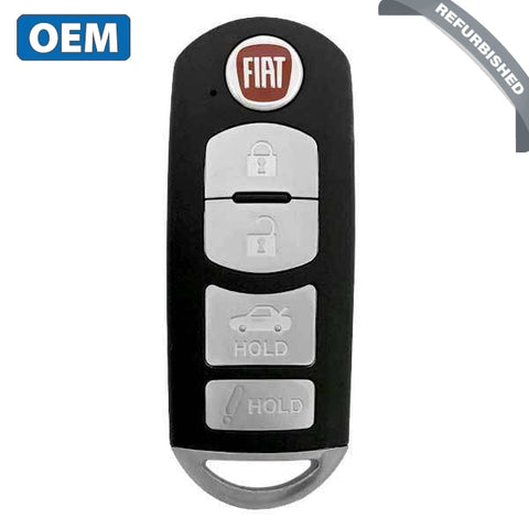 2015-2017 Fiat 124 Spider / 4-Button Smart Key / PN: RLVMISK11-0705 / WAZSKE13D01 (OEM) - UHS Hardware 2015-2017 Fiat 124 Spider / 4-Button Smart Key / PN: RLVMISK11-0705 / WAZSKE13D01 (OEM) - UHS Hardware