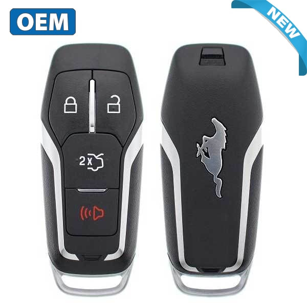 2015-2017 Ford Mustang / 4-Button Smart Key w/ Trunk / PN: 164-R8120 / M3N-A2C31243800 (OEM) - UHS Hardware 2015-2017 Ford Mustang / 4-Button Smart Key w/ Trunk / PN: 164-R8120 / M3N-A2C31243800 (OEM) - UHS Hardware