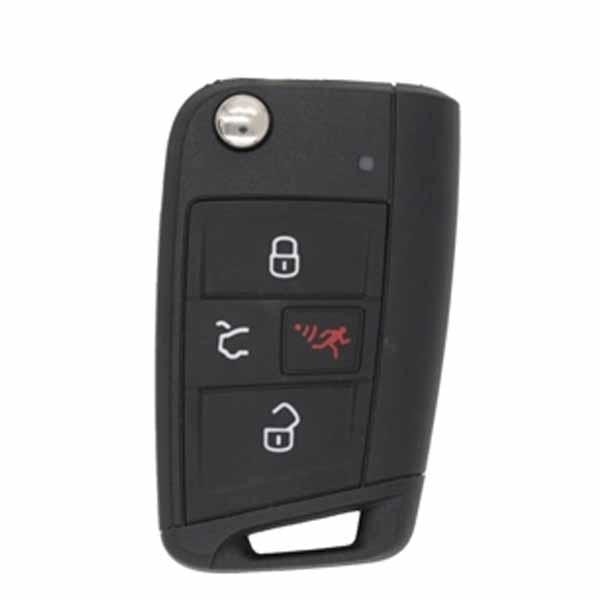 2015-2019 Volkswagen Golf Gti / 4-Button Remote Flip Key Pn: 5G0 959 752 Bd Nbgfs12A01 Mqb (Oem) 2015-2019 Volkswagen Golf Gti / 4-Button Remote Flip Key Pn: 5G0 959 752 Bd Nbgfs12A01 Mqb (Oem)