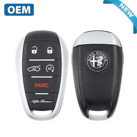 2017-2020 Alfa Romeo Giulia Stelvio / 5-Button Smart Key / PN: 6EP44LXHAA / KR5ALFA434 (OEM) - UHS Hardware 2017-2020 Alfa Romeo Giulia Stelvio / 5-Button Smart Key / PN: 6EP44LXHAA / KR5ALFA434 (OEM) - UHS Hardware