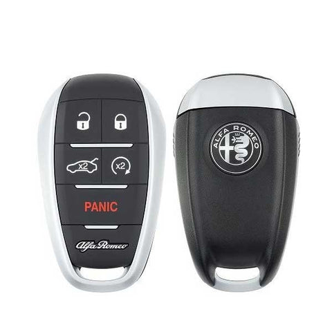 2017-2020 Alfa Romeo Giulia Stelvio / 5-Button Smart Key / PN: 6EP44LXHAA / KR5ALFA434 (OEM) - UHS Hardware 2017-2020 Alfa Romeo Giulia Stelvio / 5-Button Smart Key / PN: 6EP44LXHAA / KR5ALFA434 (OEM) - UHS Hardware