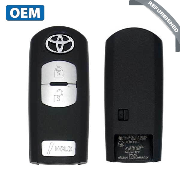 2017-2020 Toyota Yaris iA / 3-Button Smart Key / PN: 89904-WB004 / WAZSKE13D02 (OEM Refurb) - UHS Hardware 2017-2020 Toyota Yaris iA / 3-Button Smart Key / PN: 89904-WB004 / WAZSKE13D02 (OEM Refurb) - UHS Hardware