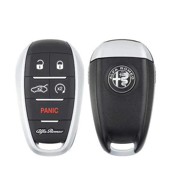 2017-2021 Alfa Romeo Giulia Stelvio / 5-Button Smart Key / PN: 6EP44LXHAA / KR5ALFA434 (OEM) - UHS Hardware 2017-2021 Alfa Romeo Giulia Stelvio / 5-Button Smart Key / PN: 6EP44LXHAA / KR5ALFA434 (OEM) - UHS Hardware