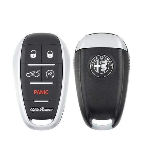 2017-2021 Alfa Romeo Giulia Stelvio / 5-Button Smart Key / PN: 6EP44LXHAA / KR5ALFA434 (OEM) - UHS Hardware 2017-2021 Alfa Romeo Giulia Stelvio / 5-Button Smart Key / PN: 6EP44LXHAA / KR5ALFA434 (OEM) - UHS Hardware
