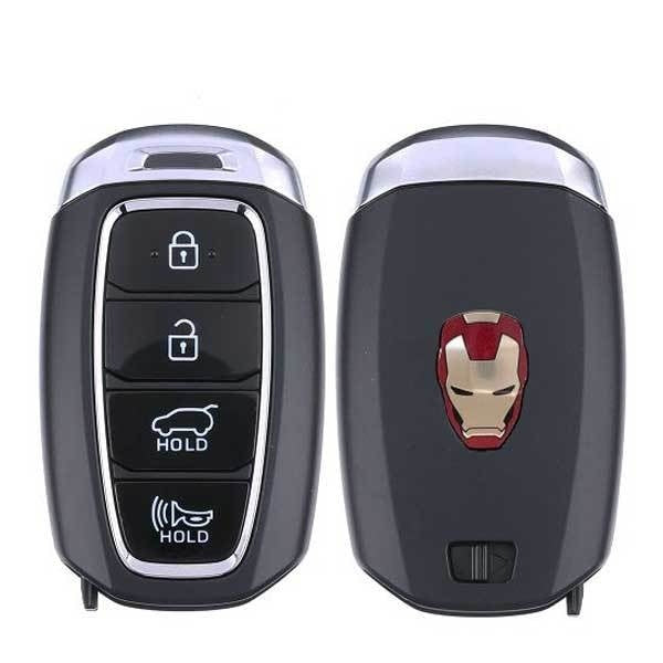 2018-2020 Hyundai Kona / 4-Button Smart Key Pn: 95440-J9010 Tq8-Fob-4F18 Iron Man Logo (Oem) 2018-2020 Hyundai Kona / 4-Button Smart Key Pn: 95440-J9010 Tq8-Fob-4F18 Iron Man Logo (Oem)