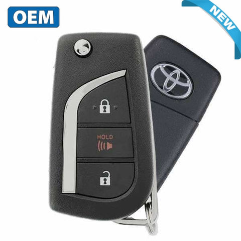 2018-2020 Toyota C-HR / 3-Button Flip Key / PN: 89070-F4080 / MOZB97TZ (Chip ID 4D H) (OEM) - UHS Hardware 2018-2020 Toyota C-HR / 3-Button Flip Key / PN: 89070-F4080 / MOZB97TZ (Chip ID 4D H) (OEM) - UHS Hardware