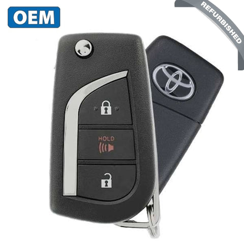 2019-2021 Toyota RAV4 / 3-Buton Remote Flip Key / PN: 89070-0R300 / GQ4-73T (H Chip) (OEM) - UHS Hardware 2019-2021 Toyota RAV4 / 3-Buton Remote Flip Key / PN: 89070-0R300 / GQ4-73T (H Chip) (OEM) - UHS Hardware