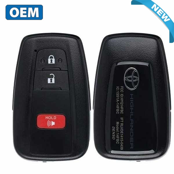 2020-2021 Toyota Highlander / 3-Button Smart Key / PN: 8990H-0E010 / HYQ14FBC - 0351 (OEM) - UHS Hardware 2020-2021 Toyota Highlander / 3-Button Smart Key / PN: 8990H-0E010 / HYQ14FBC - 0351 (OEM) - UHS Hardware