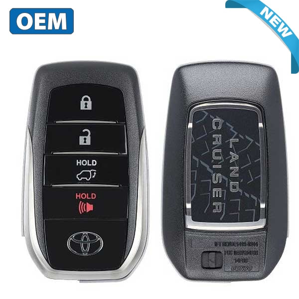 2020-2021 Toyota Land Cruiser / 4-Button Smart Key / PN: 89904-60X40 / HYQ14FBB - 0110 (OEM) - UHS Hardware 2020-2021 Toyota Land Cruiser / 4-Button Smart Key / PN: 89904-60X40 / HYQ14FBB - 0110 (OEM) - UHS Hardware