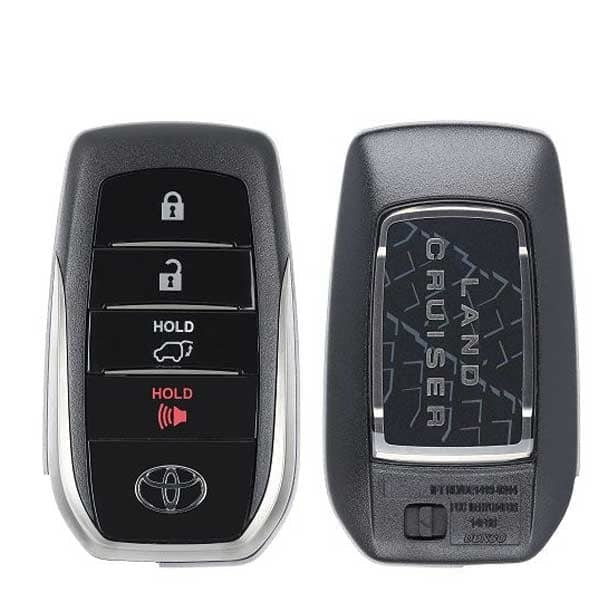 2020-2021 Toyota Land Cruiser / 4-Button Smart Key / PN: 89904-60X40 / HYQ14FBB - 0110 (OEM) - UHS Hardware 2020-2021 Toyota Land Cruiser / 4-Button Smart Key / PN: 89904-60X40 / HYQ14FBB - 0110 (OEM) - UHS Hardware