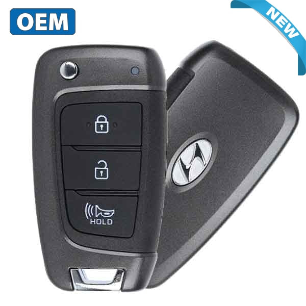 2020 Hyundai Venue / 3-Button Flip Key / PN: 95430-K2500 / SY5FD1GRGE03 (OEM) - UHS Hardware 2020 Hyundai Venue / 3-Button Flip Key / PN: 95430-K2500 / SY5FD1GRGE03 (OEM) - UHS Hardware