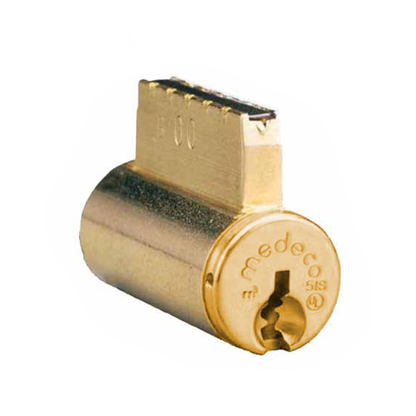 Medeco - 20T200S1 - Medeco3 - (KIK) Key-in-Knob 6 Pin Cylinder - DLT Keyway - Bright Brass - DLT Keyway - Grade 1 - UHS Hardware