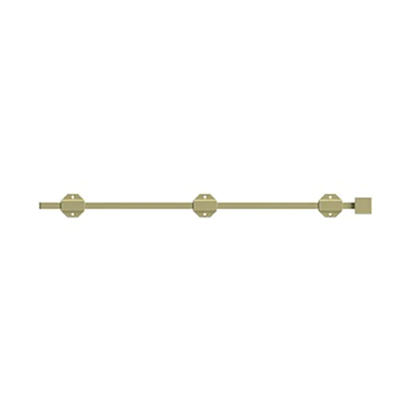Deltana - 24" Modern Surface Bolt - Heavy Duty - Solid Brass - Optional Finish