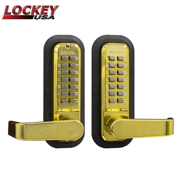 Lockey - 2835-DC - Mechanical Keypad - Keyless Lock - Lever - Passage - Double Combination - UHS Hardware Lockey - 2835-DC - Mechanical Keypad - Keyless Lock - Lever - Passage - Double Combination - UHS Hardware