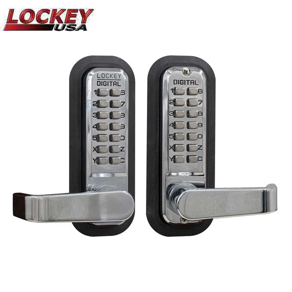 Lockey - 2835-DC - Mechanical Keypad - Keyless Lock - Lever - Passage - Double Combination - UHS Hardware Lockey - 2835-DC - Mechanical Keypad - Keyless Lock - Lever - Passage - Double Combination - UHS Hardware