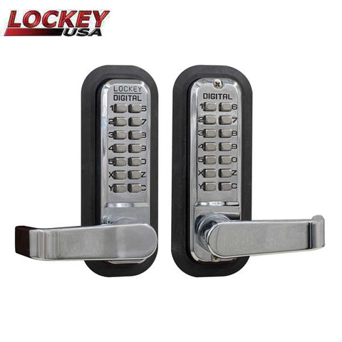 Lockey - 2835-DC - Mechanical Keypad - Keyless Lock - Lever - Passage - Double Combination - UHS Hardware Lockey - 2835-DC - Mechanical Keypad - Keyless Lock - Lever - Passage - Double Combination - UHS Hardware