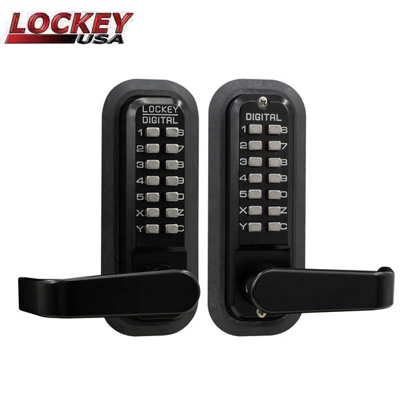 Lockey - 2835-DC - Mechanical Keypad - Keyless Lock - Lever - Passage - Double Combination - UHS Hardware Lockey - 2835-DC - Mechanical Keypad - Keyless Lock - Lever - Passage - Double Combination - UHS Hardware