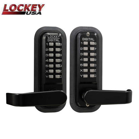 Lockey - 2835-DC - Mechanical Keypad - Keyless Lock - Lever - Passage - Double Combination - UHS Hardware Lockey - 2835-DC - Mechanical Keypad - Keyless Lock - Lever - Passage - Double Combination - UHS Hardware