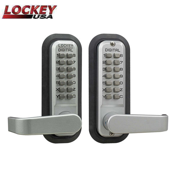 Lockey - 2835-DC - Mechanical Keypad - Keyless Lock - Lever - Passage - Double Combination - UHS Hardware Lockey - 2835-DC - Mechanical Keypad - Keyless Lock - Lever - Passage - Double Combination - UHS Hardware