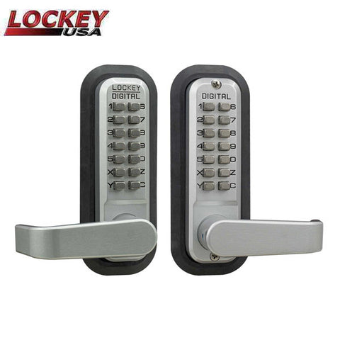 Lockey - 2835-DC - Mechanical Keypad - Keyless Lock - Lever - Passage - Double Combination - UHS Hardware Lockey - 2835-DC - Mechanical Keypad - Keyless Lock - Lever - Passage - Double Combination - UHS Hardware