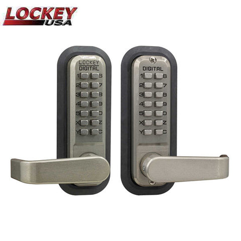 Lockey - 2835-DC - Mechanical Keypad - Keyless Lock - Lever - Passage - Double Combination - UHS Hardware Lockey - 2835-DC - Mechanical Keypad - Keyless Lock - Lever - Passage - Double Combination - UHS Hardware